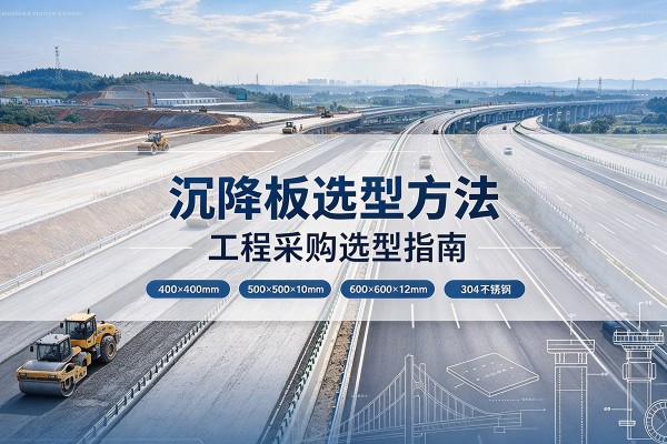 合水沉降板选择方法