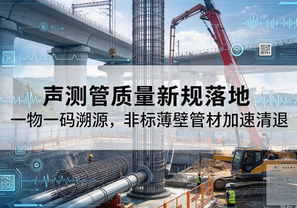 合水声测管质量新规落地，一物一码溯源，非标薄壁管材加速清退